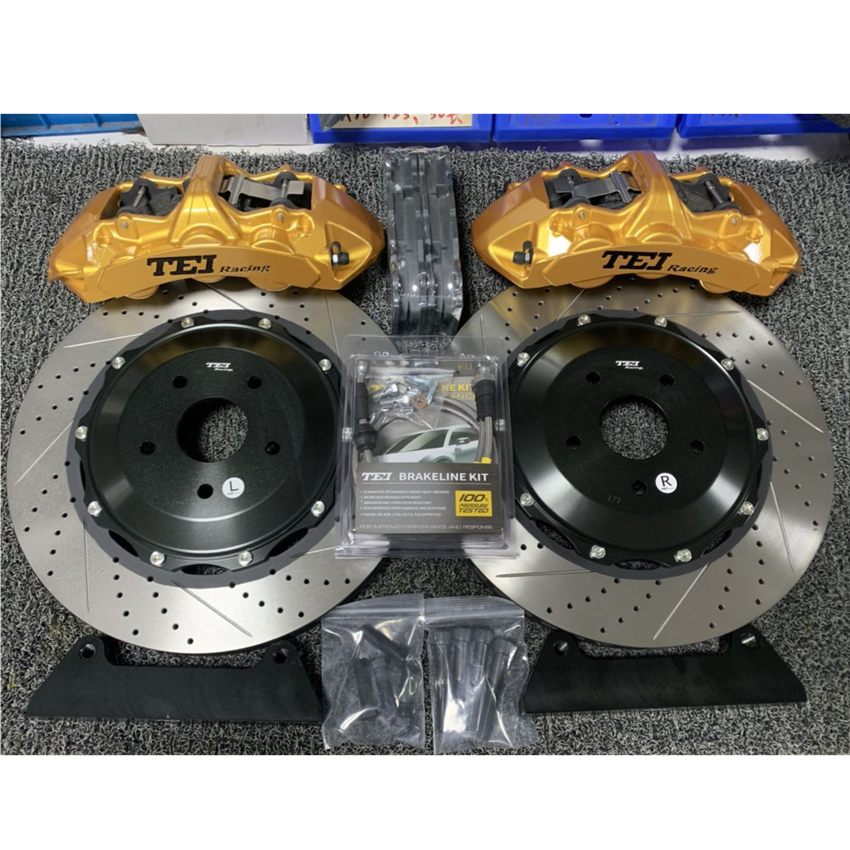 TEI Racing Brake Kit Custom LOGO 6-Piston Caliper 405x34MM Rotor for G55 AMG W464 W463 G500 G63 G65 20 Inch Wheel
